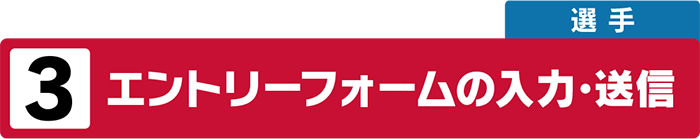 エントリーフォームの入力・送信